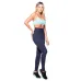 Calça Legging Rolamoça Run More Emana Cós Alto Com Bolso Azul - 06548-AZ21
