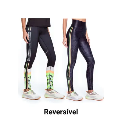 Calça Legging Rolamoça Run More Reversível Cintura Alta - 06554-SBF042