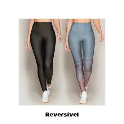 Calça Legging Rolamoça Run More Reversível Dual Sublime - 06572-SB101