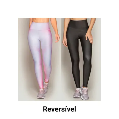 Calça Legging Rolamoça Run More Reversível Dual Sublime - 06572-SB103