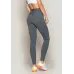 Calça Legging Rolamoça Power Fit Alta Compressão Cós Alto Cinza - 06550-CZ02