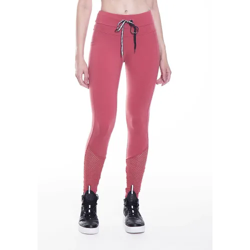 Calça Legging Rolamoça Supplex Cintura Alta Com Amarração - 06484-FR01