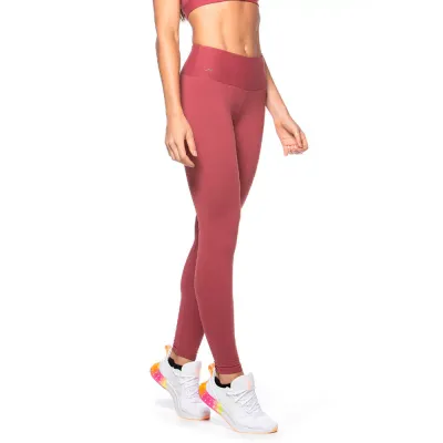 Calça Legging Rolamoça Power Fit Alta Compressão Bordo - 06540-BD05
