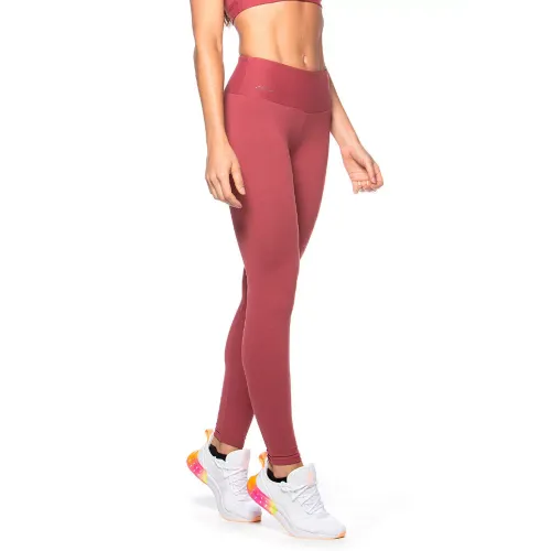 Calça Legging Rolamoça Power Fit Alta Compressão Bordo - 06540-BD05