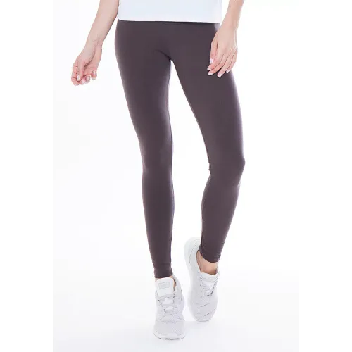 Calça Legging Rolamoça Power Fit Alta Compressão Marrom - 06540-MA01