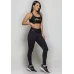 Calça Legging Rolamoça Power Fit Alta Compressão Preta - 06540-PT