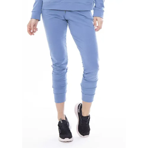 Calça Rolamoça Jogger Moletinho Azul - 05223-AZ20