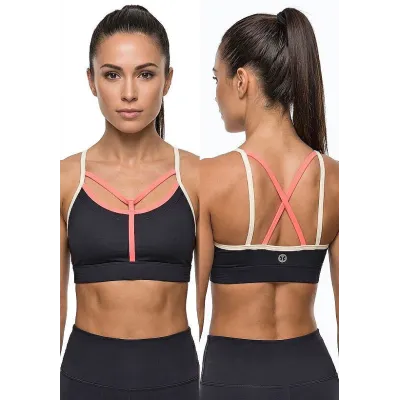 Top Dandara Vestem - TOP846 - Preto/Laranja