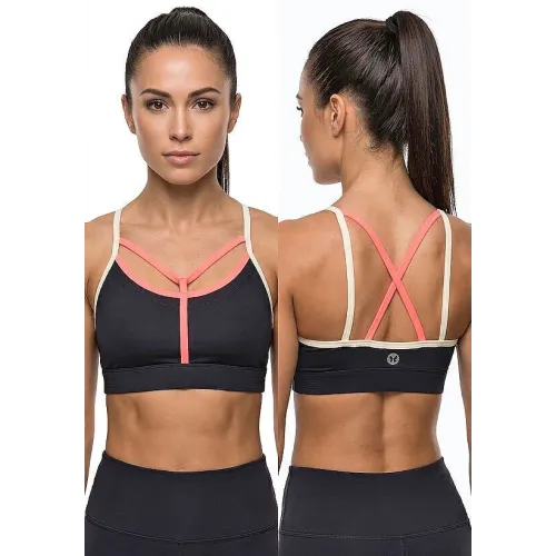 Top Dandara Vestem - TOP846 - Preto/Laranja