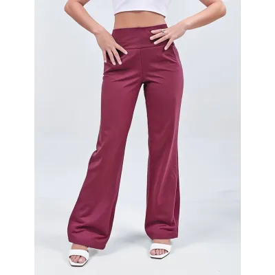 Calça Flare Peluciada Estilo Do Corpo 6751