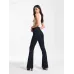 Calça Flare Peluciada Estilo Do Corpo 6751