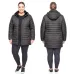 Jaqueta Alongada Plus Size com Capuz