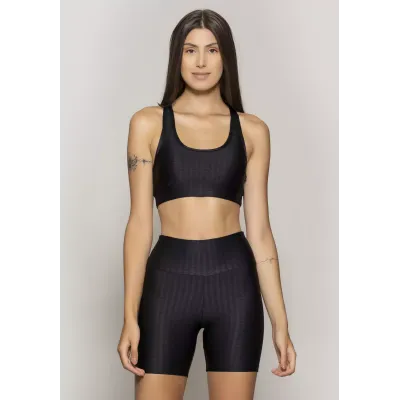 Top Rolamoça Runmore New Vision Preto - 04470-PT