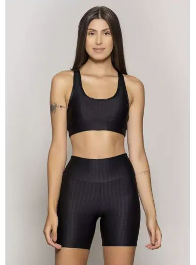 Top Rolamoça Runmore New Vision Preto - 04470-PT