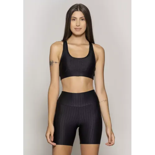 Top Rolamoça Runmore New Vision Preto - 04470-PT