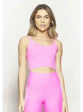 Top Alongado Rolamoça Run More Essencial Rosa - 04496-RS16