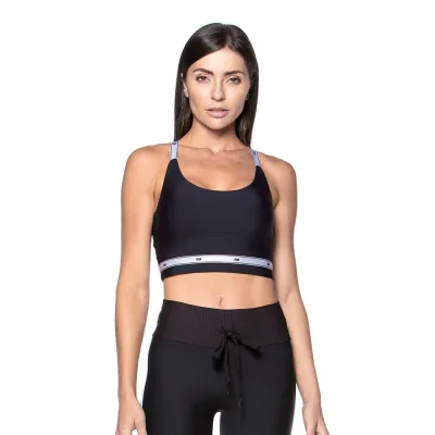 Top Rolamoça Alongado Compression - 04400-PTPR