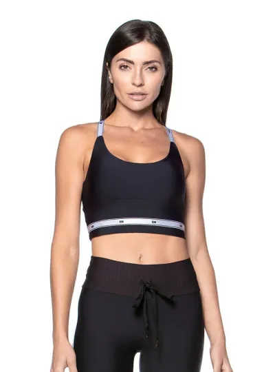Top Rolamoça Alongado Compression - 04400-PTPR