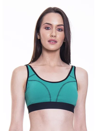 Top Rolamoça Aqua Fit Alças Reguláveis Essencial Verde - 04168-VD39PT