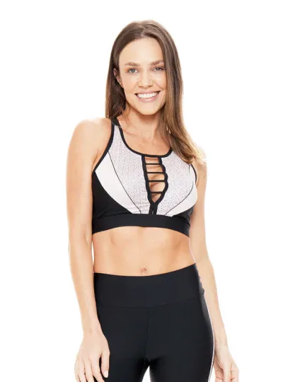 Top Rolamoça Compression Monograma - 04383-PTSB899