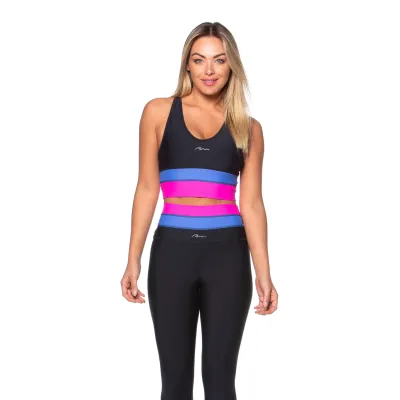 Top Rolamoça Run More Alongado Compression - 04393-PTAZ01