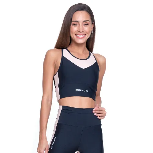 Top Rolamoça Run More Alongado Compression Bright - 04438-PTBG02