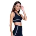 Top Rolamoça Run More Alongado Fashion Lines Preto - 04434-PT