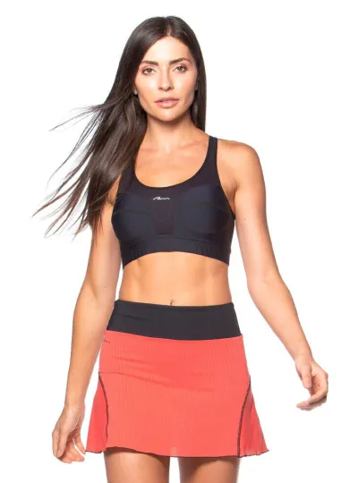 Top Rolamoça Run More Alta Sustentação Sem Bojo Fashion Sport - 04399-PT