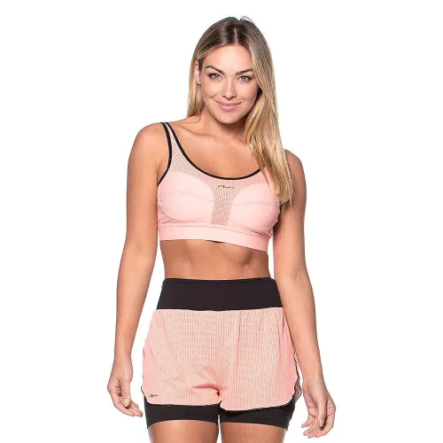 Top Rolamoça Run More Alta Sustentação Sem Bojo Fashion Sport - 04399-RS34