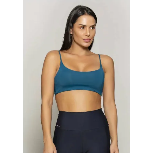 Top Rolamoça Run More Basic Essencial Azul - 04408-AZ13