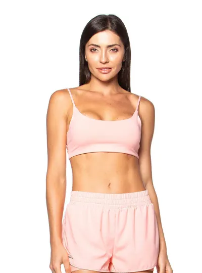 Top Rolamoça Run More Basic Essencial Rosa - 04408-RS34