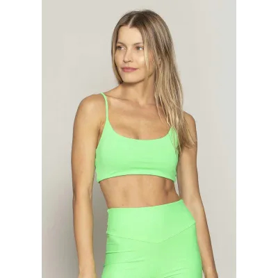 Top Rolamoça Run More Basic Essencial Verde - 04408-VD17