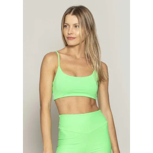 Top Rolamoça Run More Basic Essencial Verde - 04408-VD17