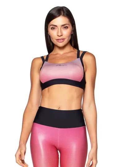 Top Rolamoça Run More Compression Sublimado - 04396-PTSB926