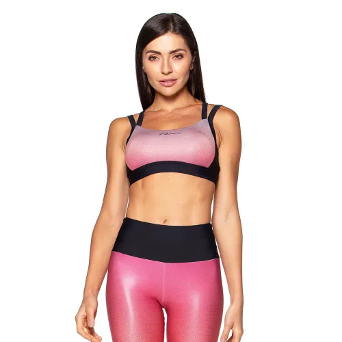 Top Rolamoça Run More Compression Sublimado - 04396-PTSB926
