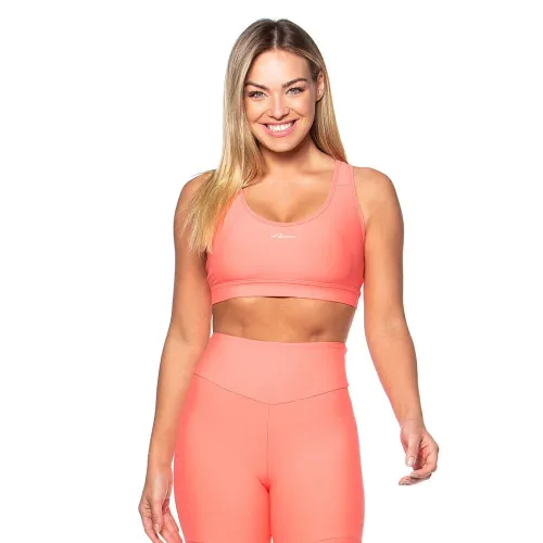 Top Rolamoça Run More Tiras Nas Costas Essencial Laranja - 04370-LJ07