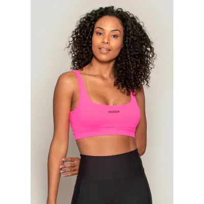 Top Rolamoça Runmore Basic Power Fit Rosa - 04446-RS32PT