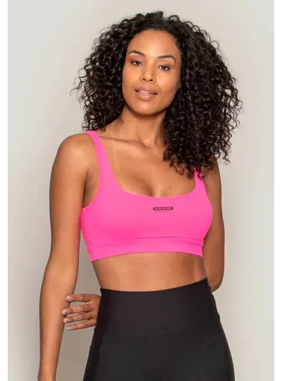 Top Rolamoça Runmore Basic Power Fit Rosa - 04446-RS32PT