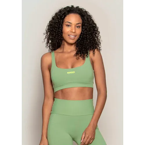 Top Rolamoça Runmore Basic Power Fit Verde - 04446-VD25VD11