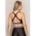 Top Rolamoça Runmore Elástico Run More Shine Riscado Preto - 04458-PT