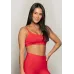 Top Rolamoça Runmore Faixa Com Alças Compression Vermelho - 04514-VM01