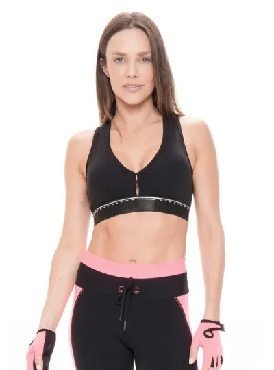 Top Rolamoça Supplex Com Elástico Personalizado - 04267-PT