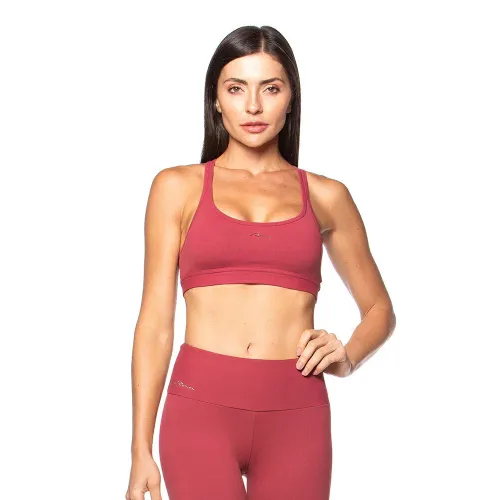 Top Rolamoça Supplex Essencial Power Fit Bordo - 04374-BD05