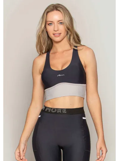 Top Rolamoça Runmore Alongado Compression Crew RM - 04463-PTCZ01