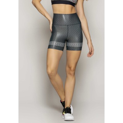 Bermuda Rolamoça Run More Reversível Cintura Alta Estampada 11284 Suf 003