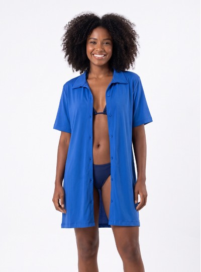 Chemise Manga Curta Arsiè - 06B.160.5055 Azul Guaíba