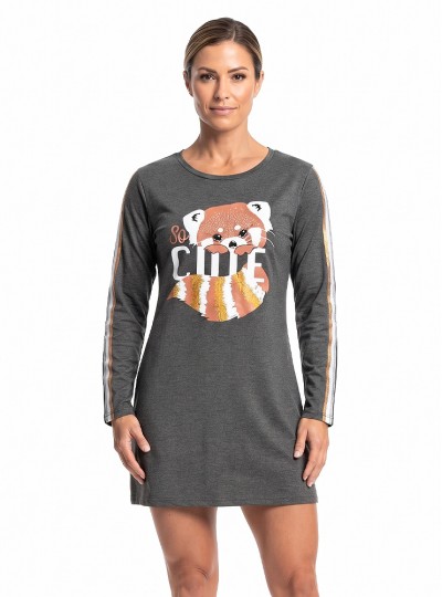 Camisola Danka Estampada 8586 - Mescla Escuro