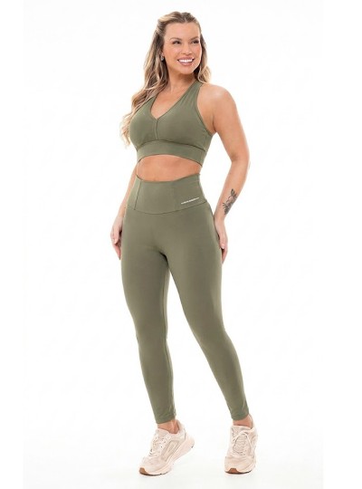 Legging Estilo do Corpo Powerfit - 6254 Verde Oliva