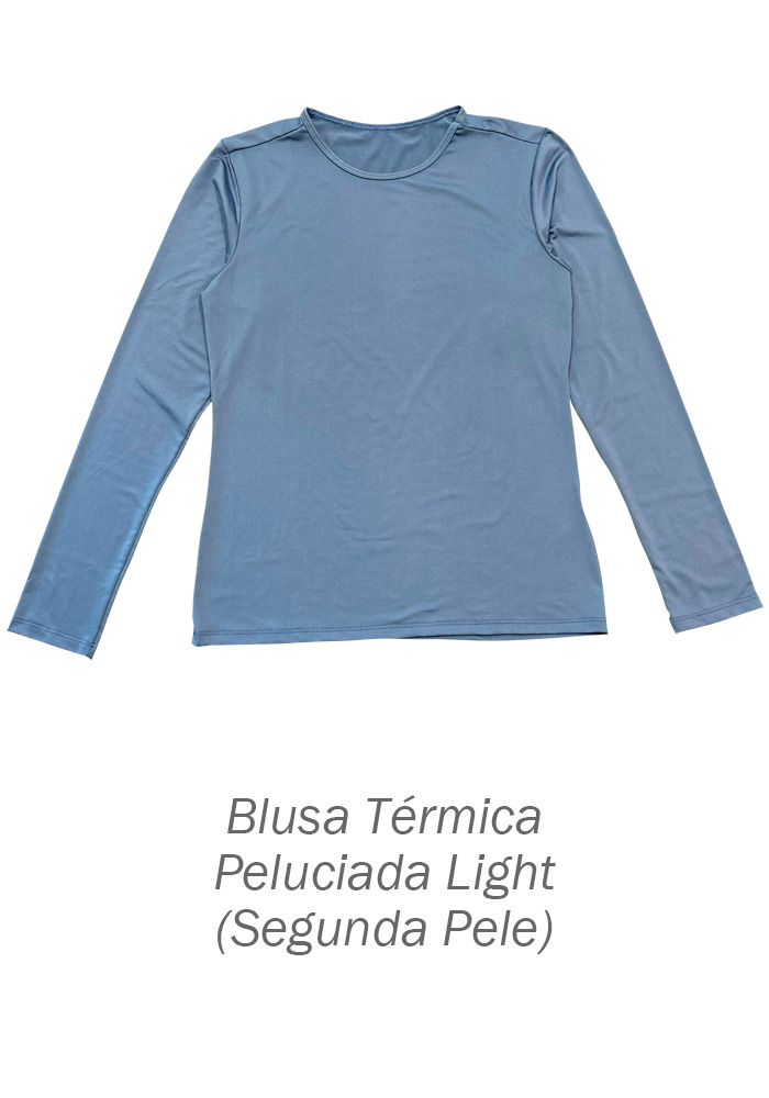 Blusa Térmica EDC Peluciada Light (Segunda Pele) - 70070 Azul Lunar