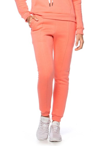 Calça Jogger Rolamoça Runmore Moletom Com Frizo Laranja - 05253-LJ20